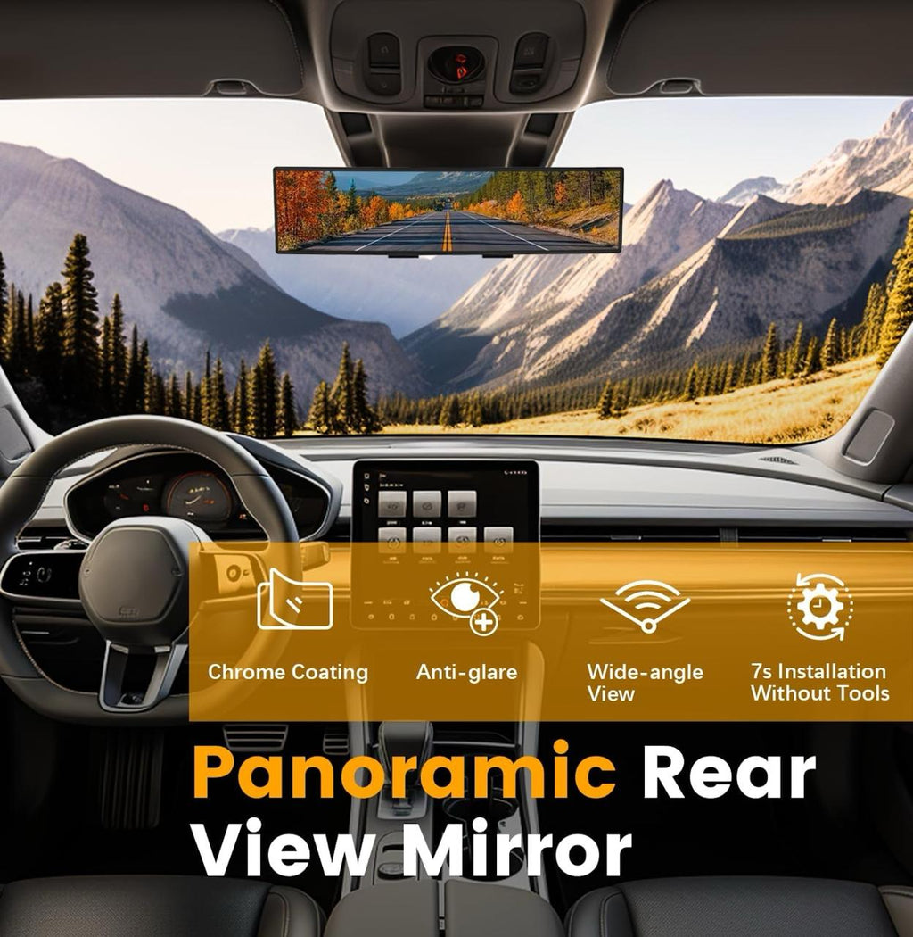 Manual Rear View Mirror, Vanity Mirror For Universal For Car Universal For Car (Center)