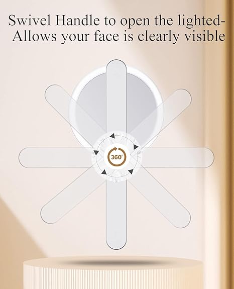 Travel Mirror Travel Makeup Mirror Handheld Mirror with Light Vanity Light