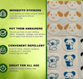 36pcs Mosquito Sticker for Kids and adults