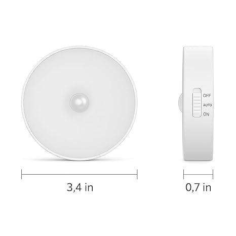 Motion Sensor Light for Home with USB Charging Wireless Self Adhesive LED Night Light(Pack Of 2)