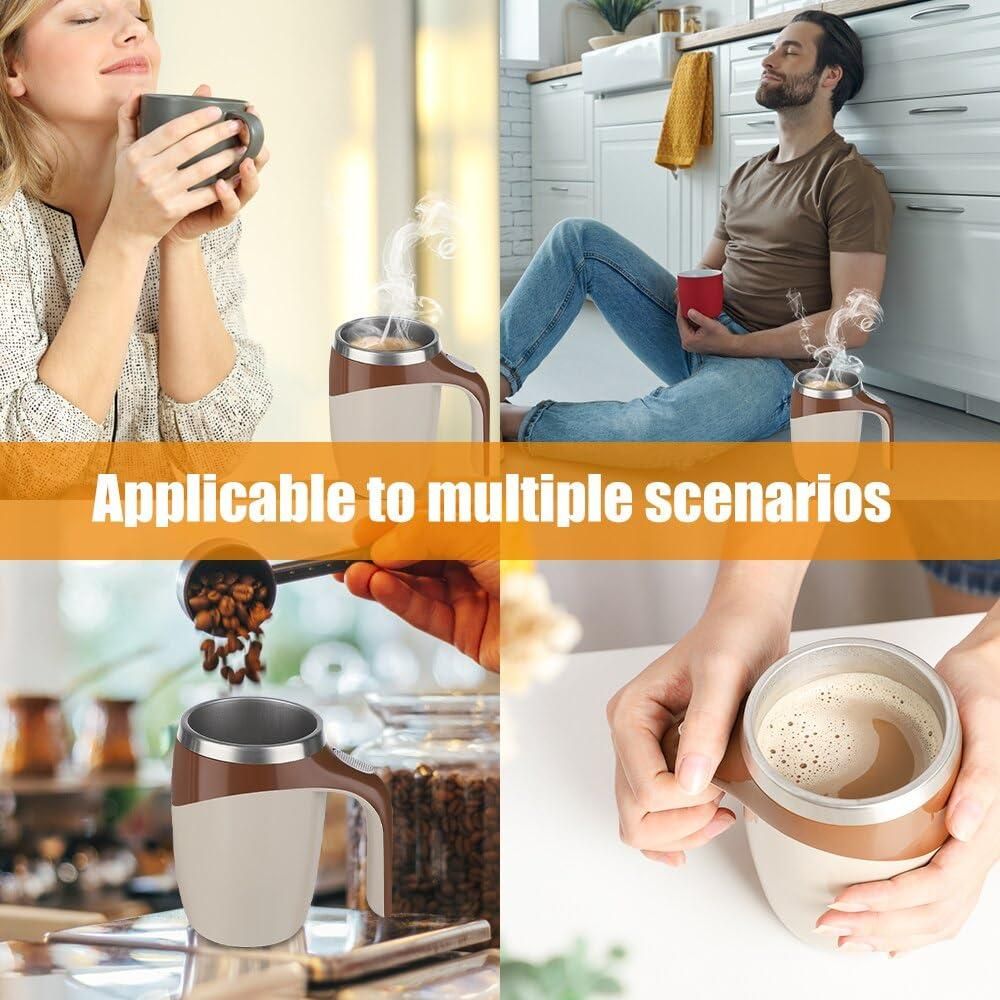 Self Stirring Magnetic Mug( random color)