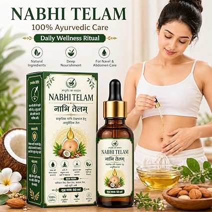 Nabhi Telam Ayurvedic Oil for Navel Care & Body Wellness pack of 2
