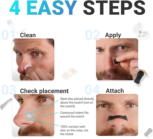 30 pcs Pcs Nose Strips for Breathing, Snoring Stopper for Men, Anti Snoring Nose Clip Boost Oxygen Intake, Reduce Snoring, Improve Sleep Quality - Sweat Resistant, Skin Safe Nasal Strips