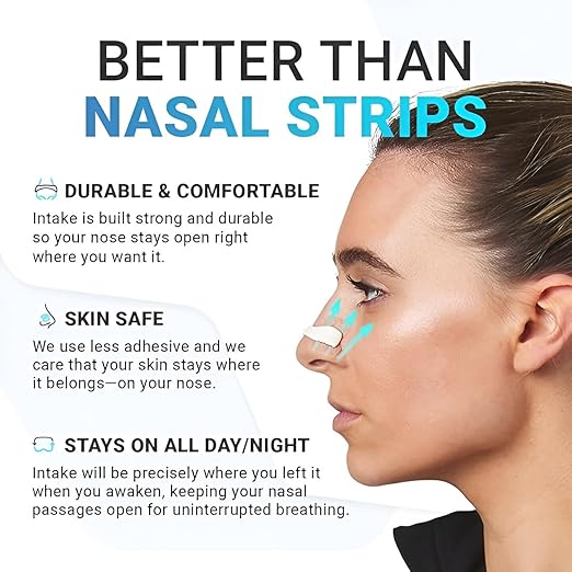 30 pcs Pcs Nose Strips for Breathing, Snoring Stopper for Men, Anti Snoring Nose Clip Boost Oxygen Intake, Reduce Snoring, Improve Sleep Quality - Sweat Resistant, Skin Safe Nasal Strips