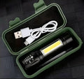 Mini Portable XPE + COB LED Tactical Flashlight
