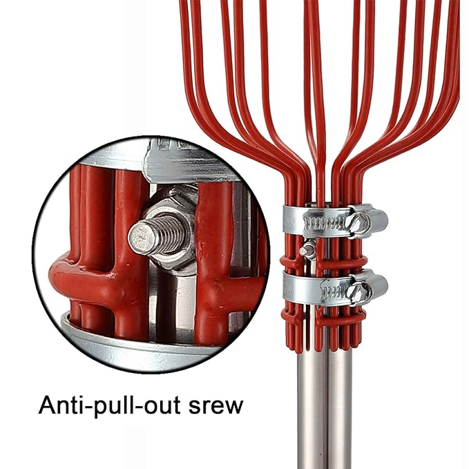 Foot Fruit Picker Tool with Stainless Steel Connecting Pole