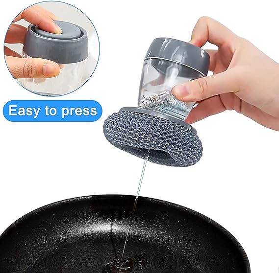 Soap Dispensing Palm Scrub Brush Pack Of 1