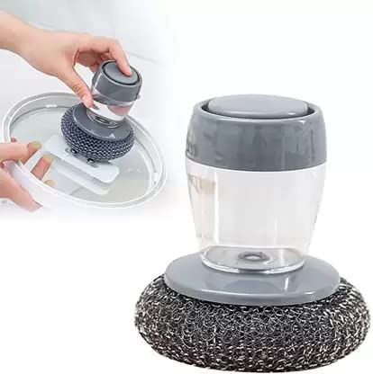 Soap Dispensing Palm Scrub Brush Pack Of 1