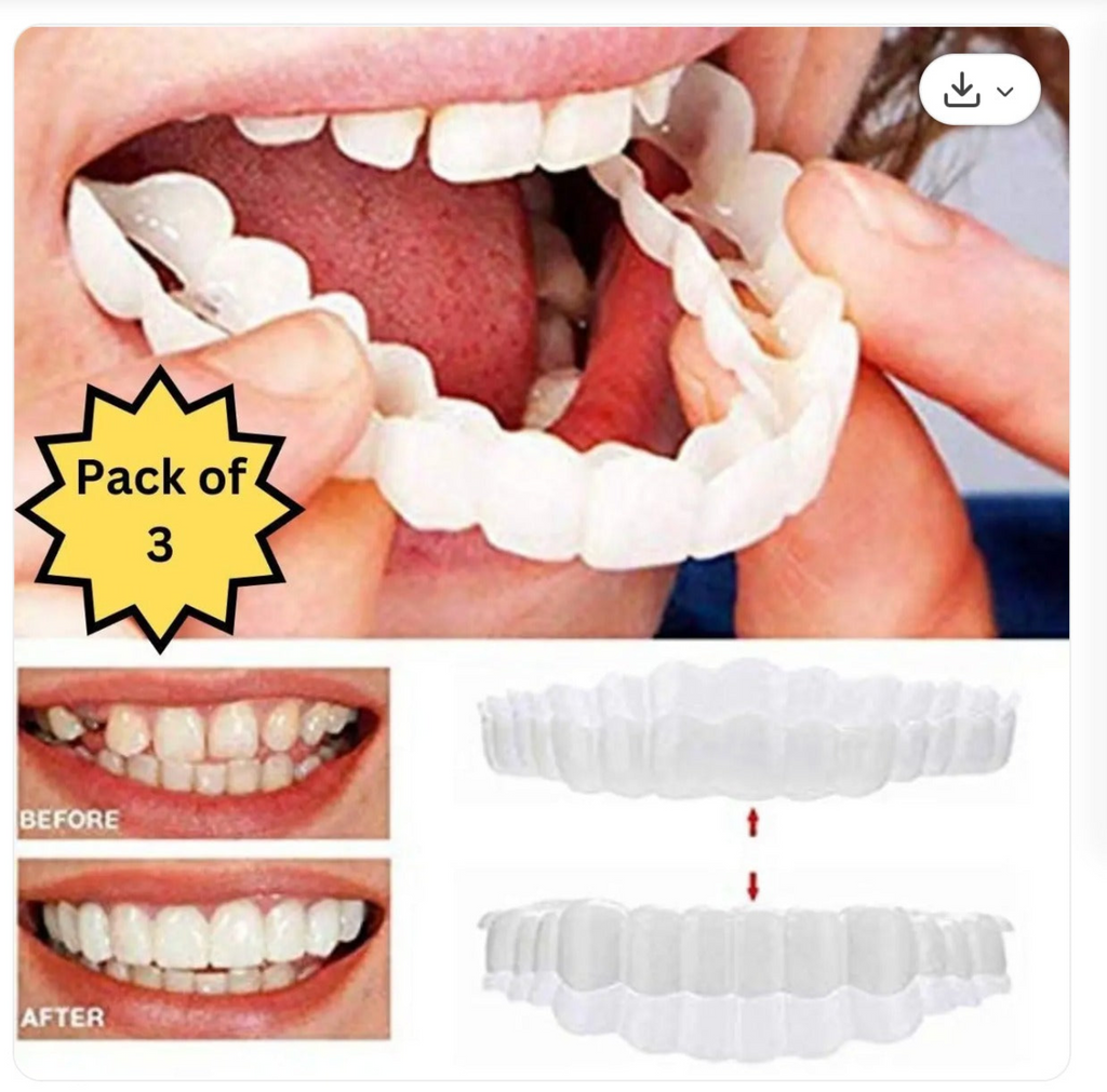 Teeth denture pack of 3