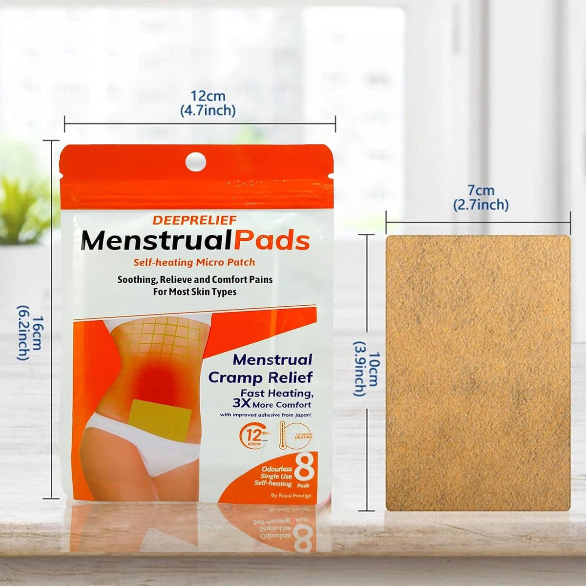 Menstrual pads self heating micro patch(8pcs)