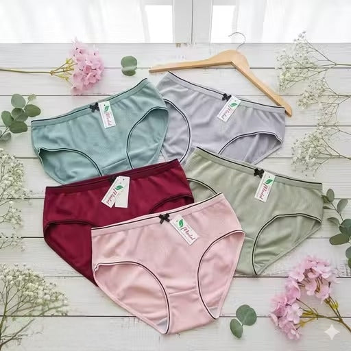 Latest panty for Women's & Girl's Mid Waist Comfortable Panty pack of 3 (multicolor)