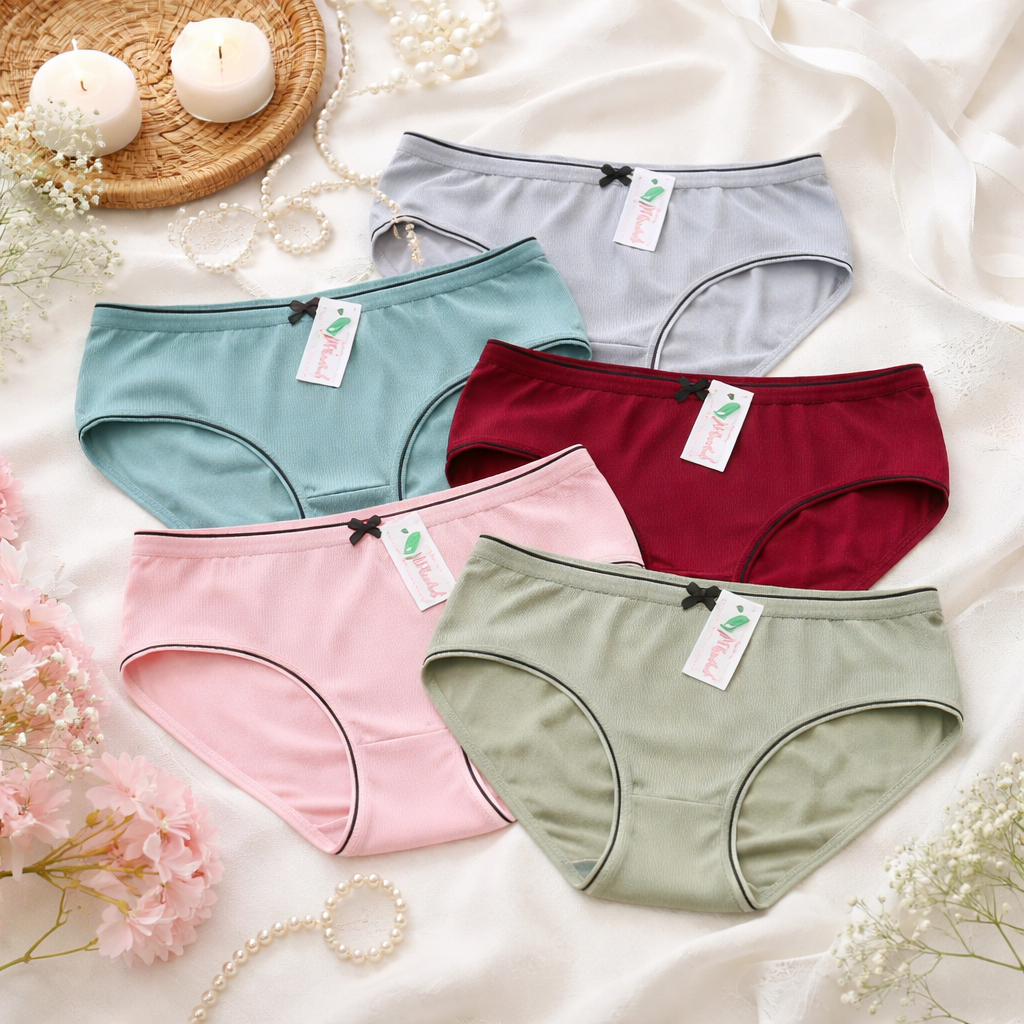 Latest panty for Women's & Girl's Mid Waist Comfortable Panty pack of 3 (multicolor)