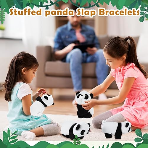 Unisex Stuffed Animal Slap Bracelets Plush Panda Slap Band(PACK OF 1)