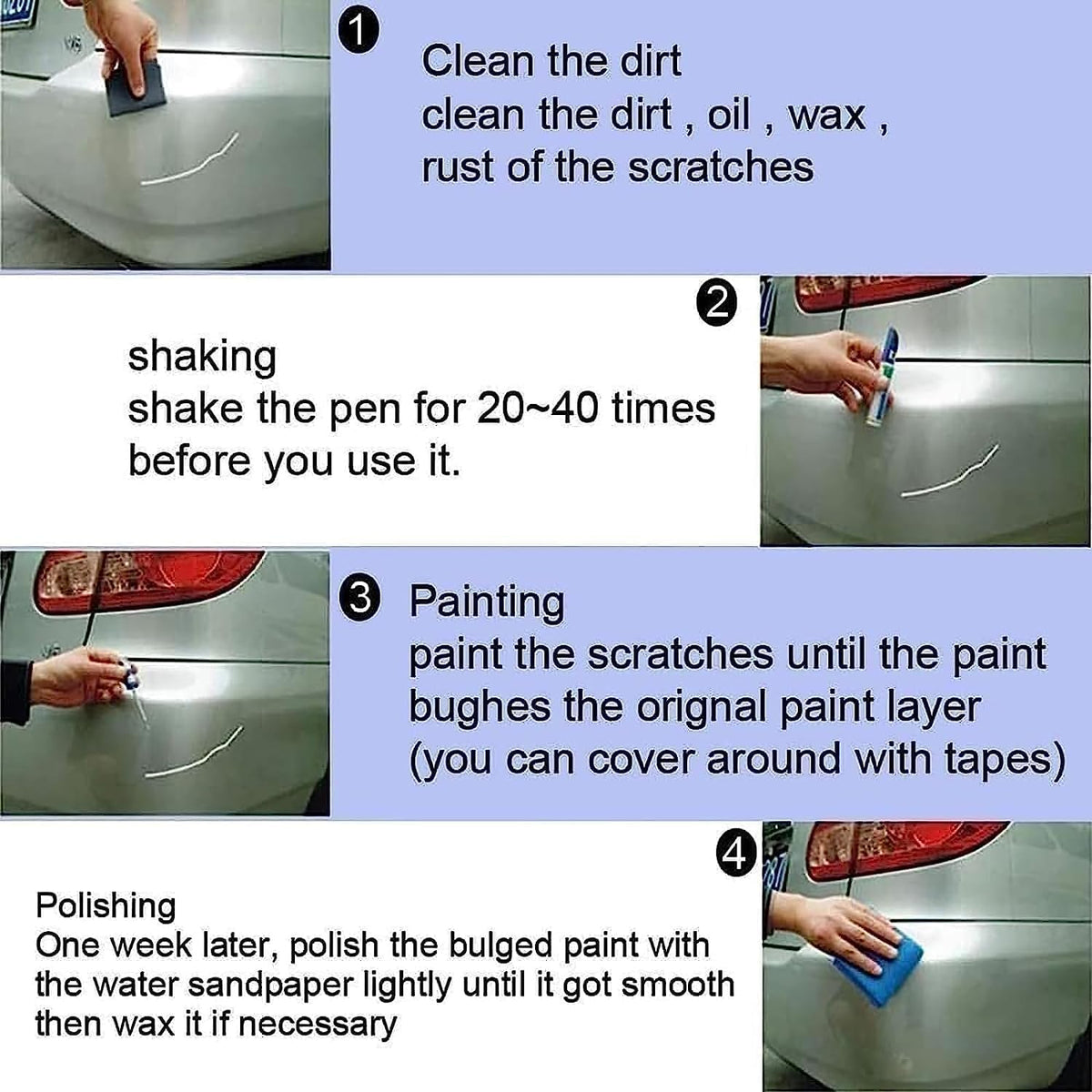 Waterproof Car Scratch Repair Pen(Random color)