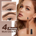 Buy 1 Get 1 Free Waterproof Four-tip Beard and Eyebrow Pen