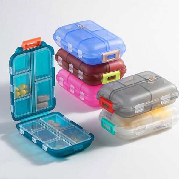 Double Layer Pill Organizer  ( random color)(pack of1)