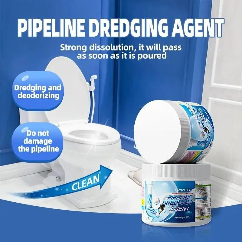 Powerful Pipe Dredging Agent for Kitchen and Toilet Pipelines 260 gm(pack of 2)