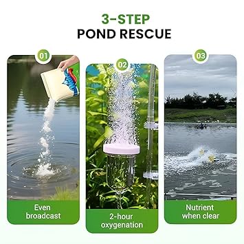 Premium Pond Care Powder Water Clarifier And Algae Control BUY 1 GET 1 FREE