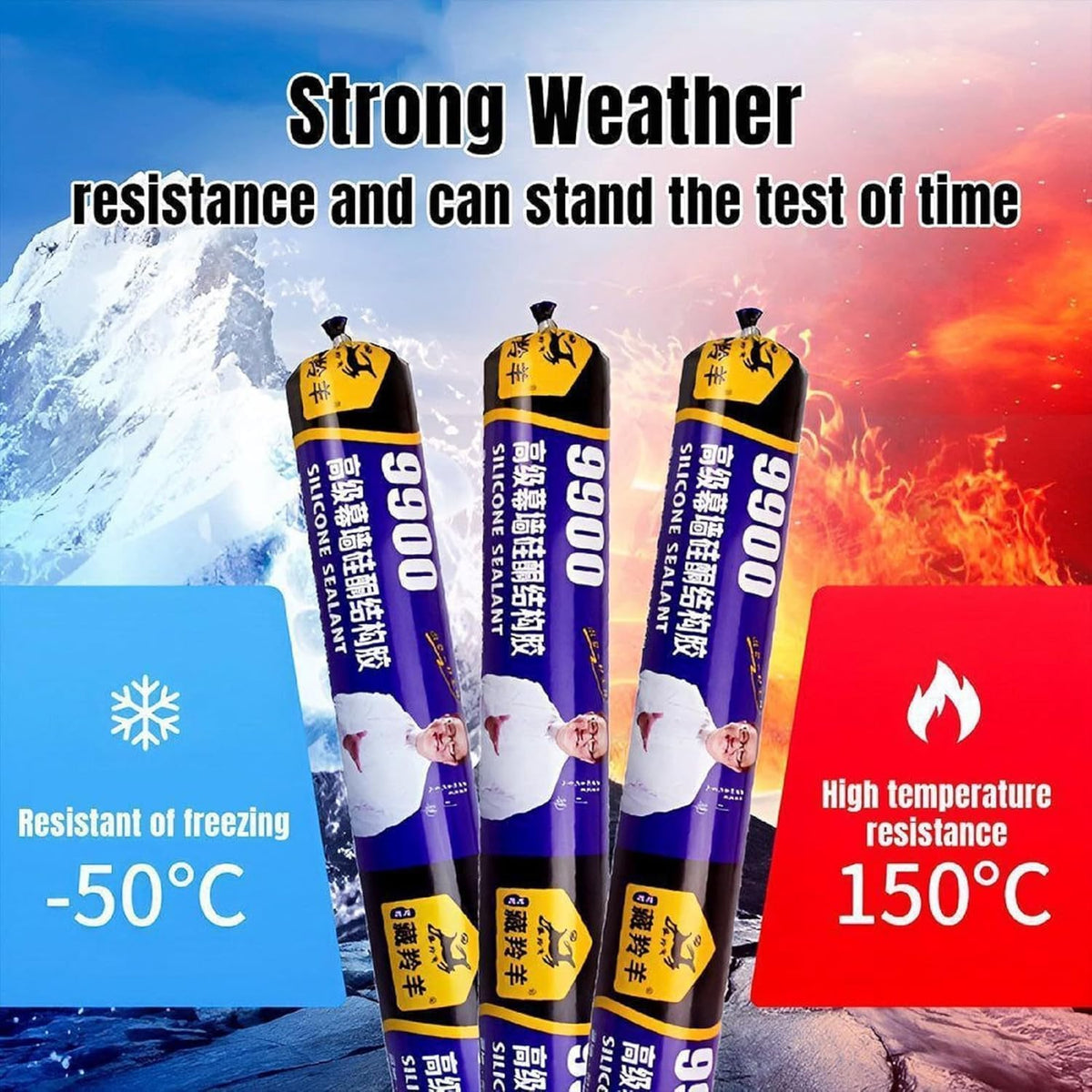 Waterproof Silicone Sealant Long-Lasting Protection pack of 1