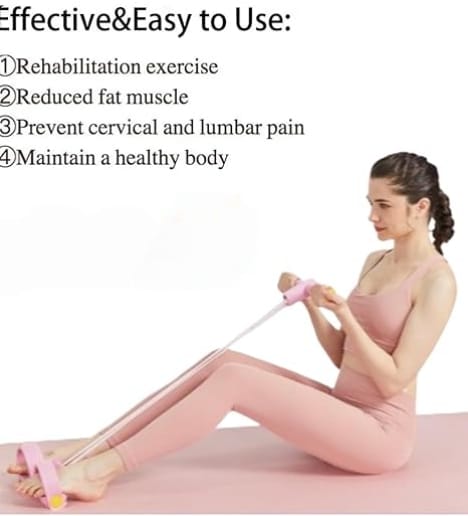 Yoga Pedal Pull Reducer Resistance Band Sports Equipment Belly Abdomen Waist Arm Leg Stretching Exercise Portable Home Gym Device
