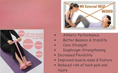 Yoga Pedal Pull Reducer Resistance Band Sports Equipment Belly Abdomen Waist Arm Leg Stretching Exercise Portable Home Gym Device