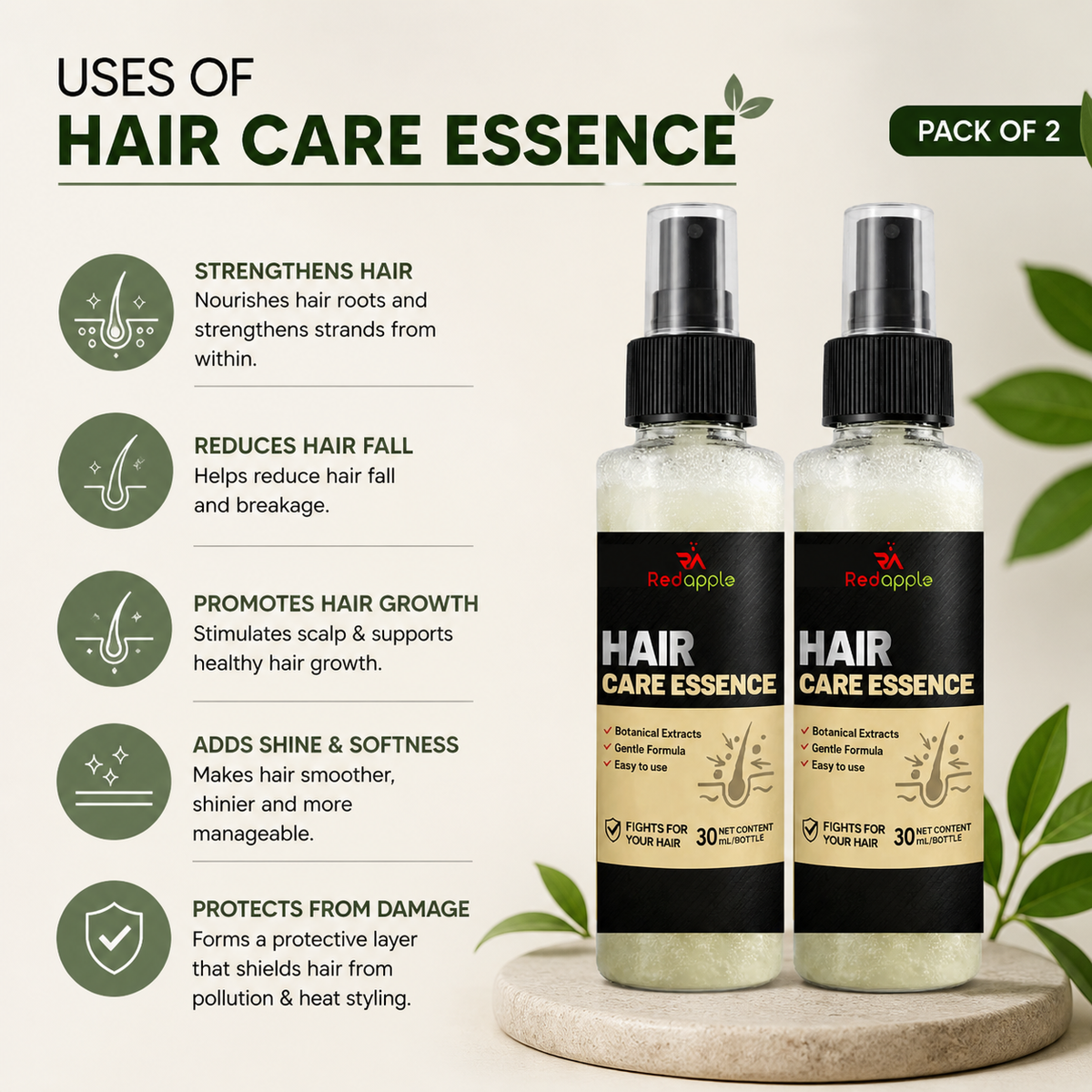 Hair care essence  100 ml pack of 2