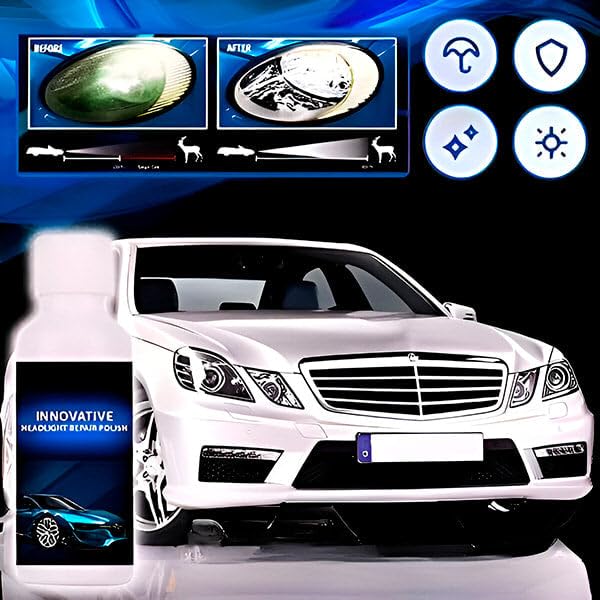 AI Car Headlight Repair Fluid, Scratch Remover Pack of 2