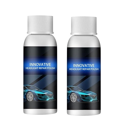 AI Car Headlight Repair Fluid, Scratch Remover Pack of 2