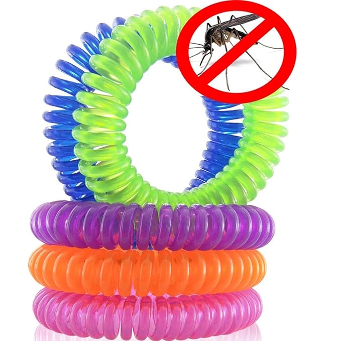 1 piece of Mosquito Ring Repellent Bracelets Bands stretchy and waterproof (random colour)
