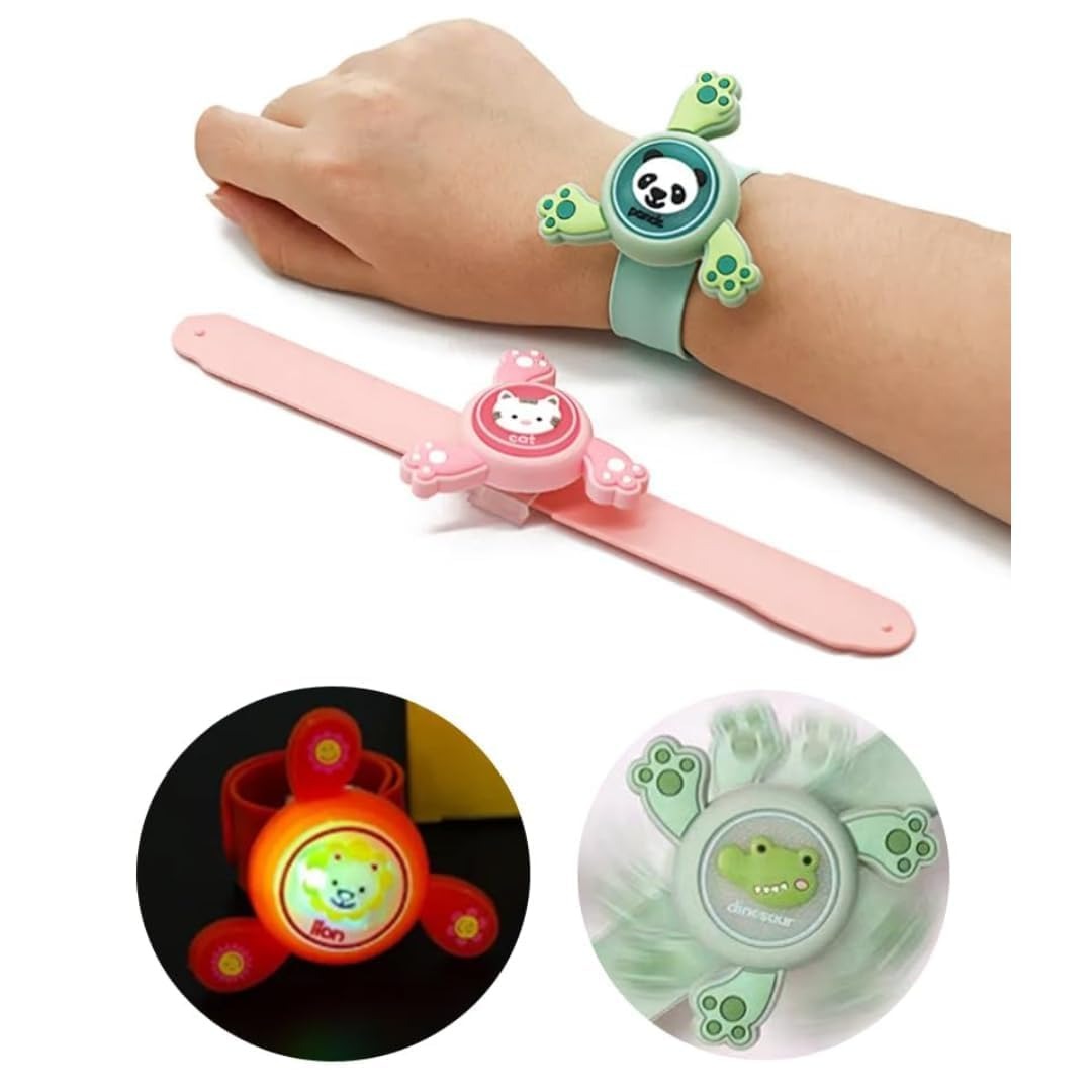 1Pc Fidget Wrist Band for Kids with LED Light Up Silicone Strap (random colour)