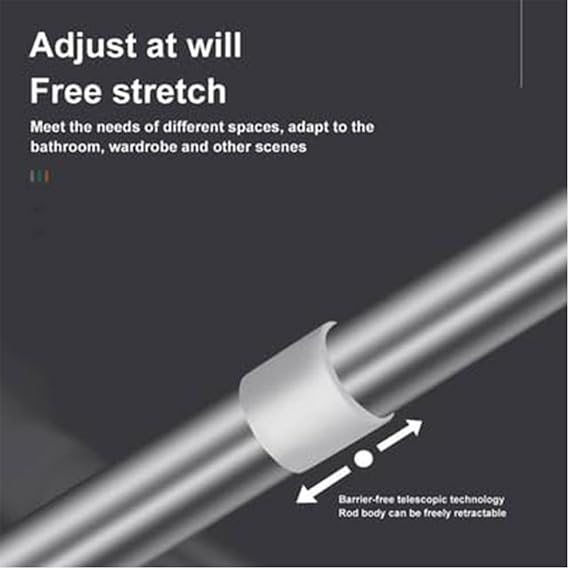 Multifunctional Adjustable Rod, Heavy Duty Tension Rods for Clothes, Closet Poles for Hanging Clothes