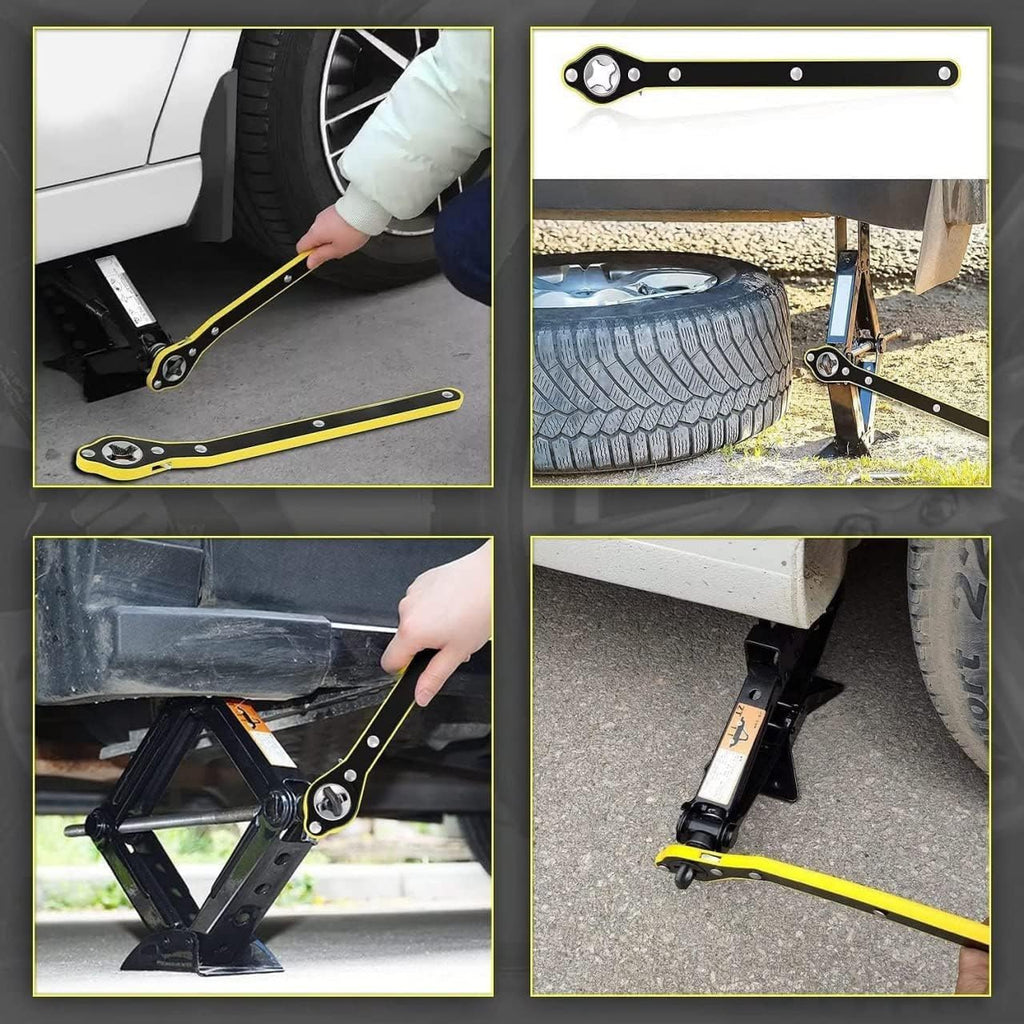 Scissor Jack Wrench Head Reinforced Design