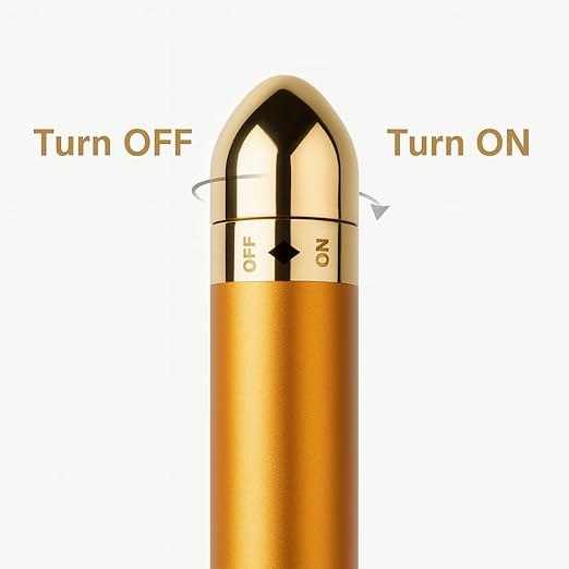 Vibrating Facial Roller for Skin Tightening and Lifting, Anti-Ageing Beauty Tool for Women and Men