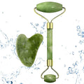 Hanglow Facial Massager Jade Roller & Gua Sha Tool Natural Himalayan Stone for Face Neck Healing Skin Wrinkles & Serum Application (Copy)