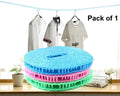 Rope-Portable Adjustable Dryer Line Windproof Non-Slip Clothesline for Camping Travel Indoor Outdoor  ( Pack of 1)