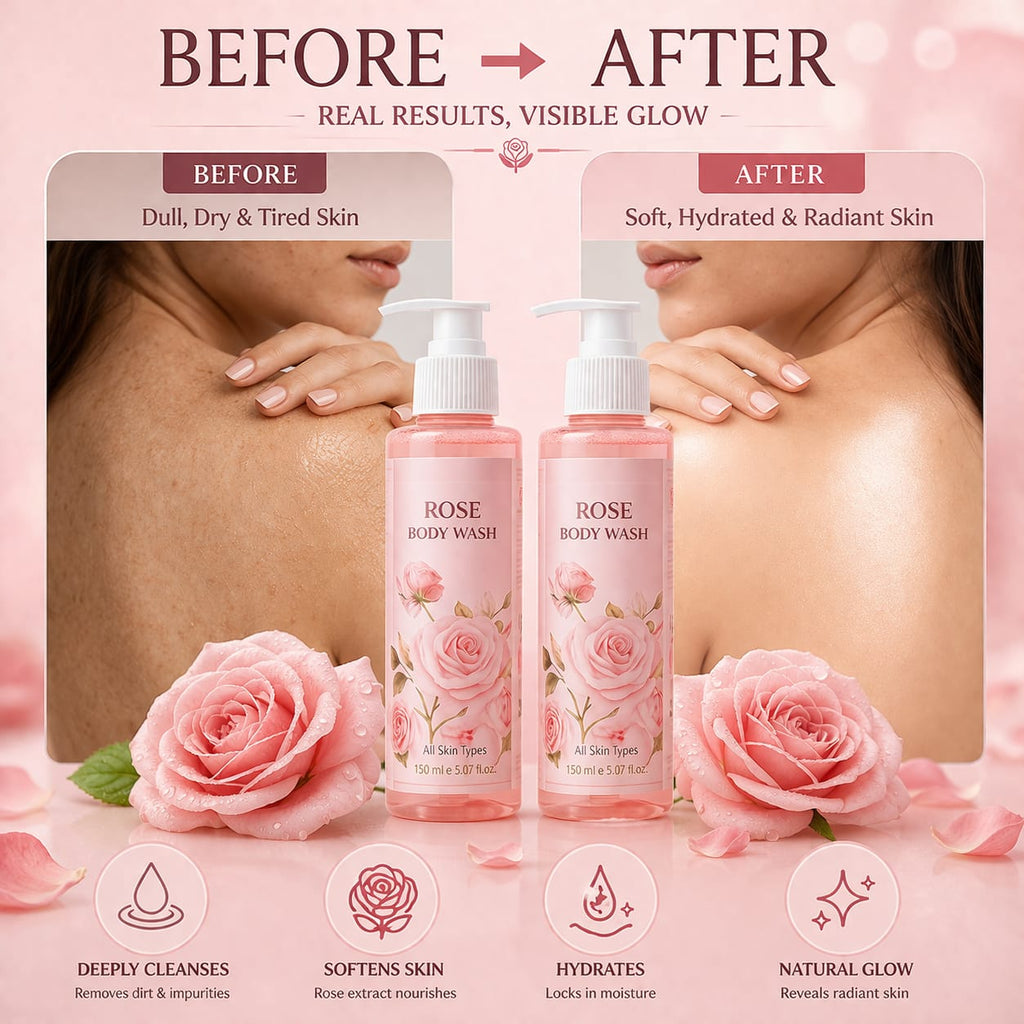 Rose Body  Wash (pack of 2)