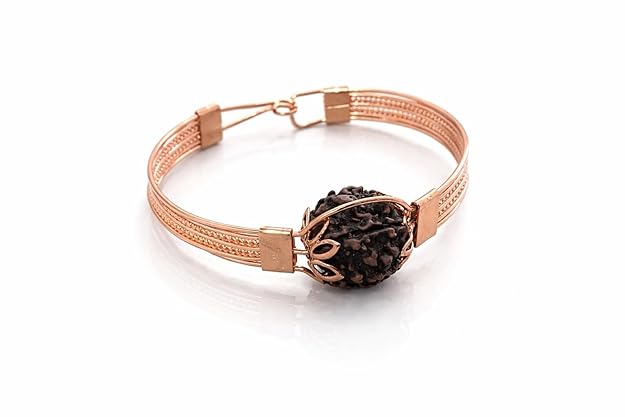 BharatYug 7 Mukhi Rudraksha Bracelet Handmade Kada for men and women