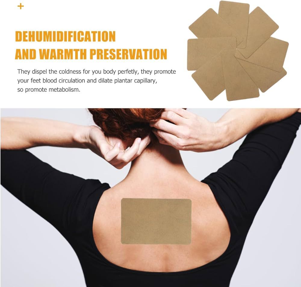 Ginger Patches Self-Heating Herbal Ginger Patch Ginger Pad for Feet, Neck, Shoulder, Hand, Back, Knee(20pcs)