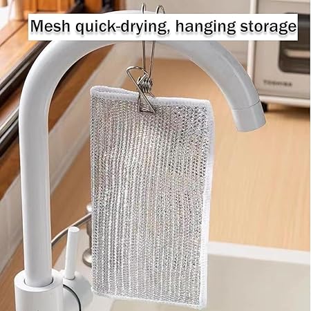 Multifunctional Non-Scratch Wire Dishcloth (Pack of 15)