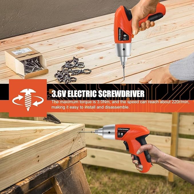 45 Pcs Rechargeable Powerful Cordless Drill Machine With Screwdriver