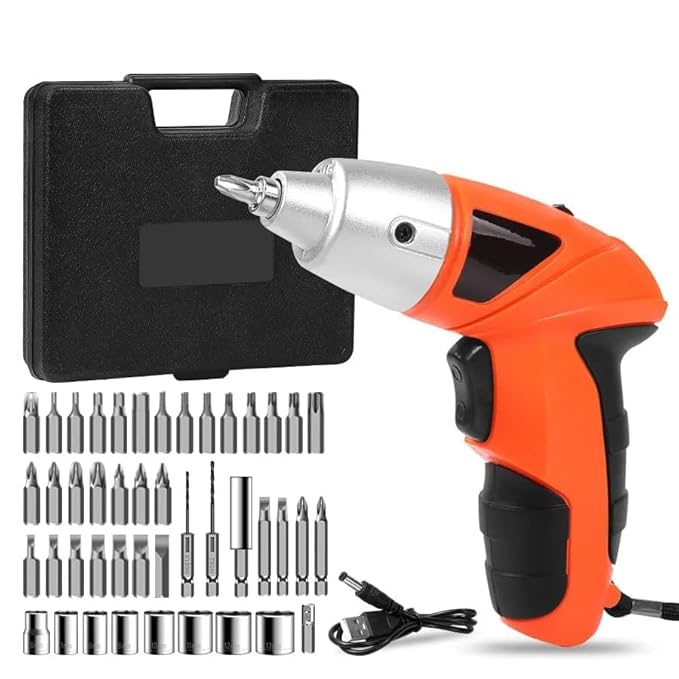 45 Pcs Rechargeable Powerful Cordless Drill Machine With Screwdriver