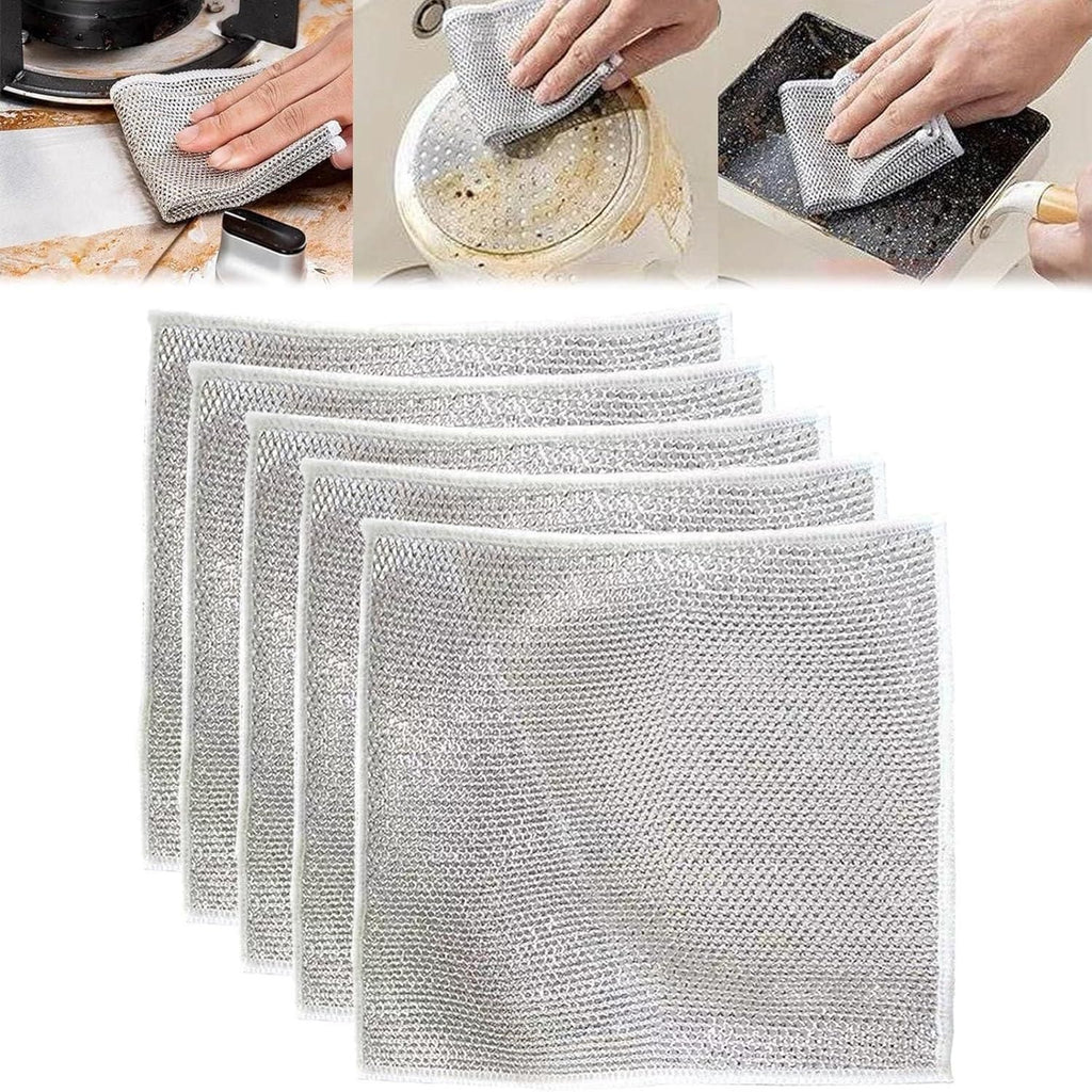Multifunctional Non-Scratch Wire Dishcloth (Pack of 5)