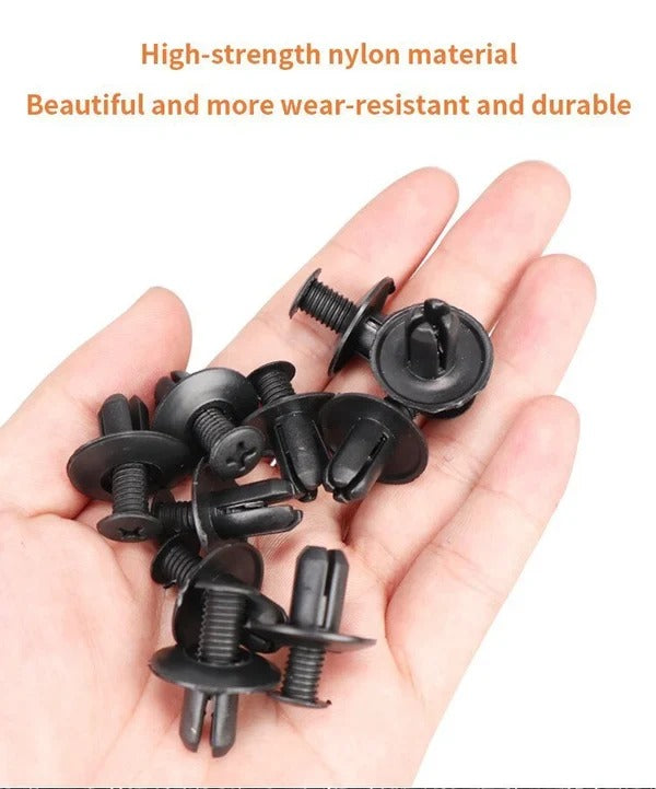 100-pack universal screw clamps – Suitable for car fenders, door panels, C05 C20 C32 B01 D02 A16 car parts.