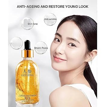 Anti-Wrinkle Essence, Gold Polypeptide Formula Face Serum, Hydrating and Firming, 30ml