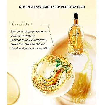 Anti-Wrinkle Essence, Gold Polypeptide Formula Face Serum, Hydrating and Firming, 30ml