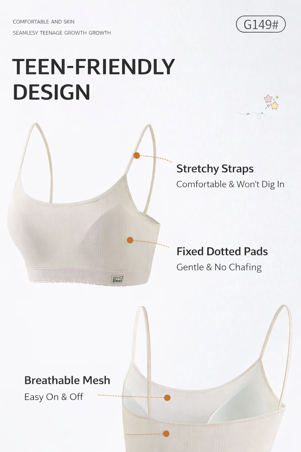 Seamless Bra For Teenage Growth(pack of 1)