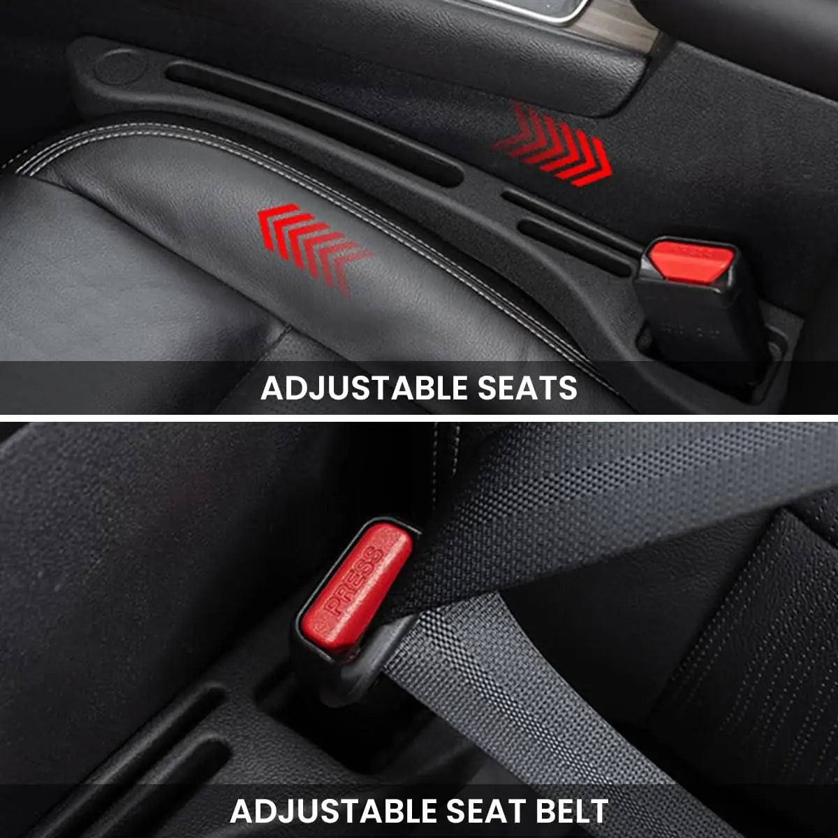 2 PACK Car Seat Gap Filler EVA Car Organizer
