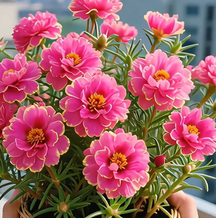 Double Portulaca Seeds(Pack of 1)