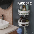 Bathroom Organizer Storage Rack Without Drilling Bathroom Accessories ( pack of 2 )