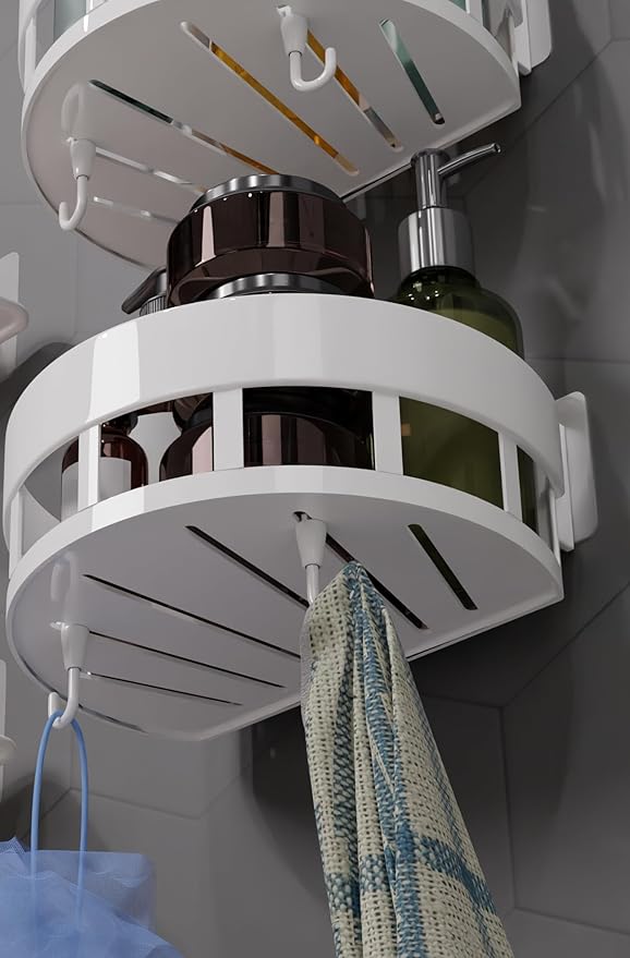 Bathroom Organizer Storage Rack Without Drilling Bathroom Accessories ( pack of 2 )